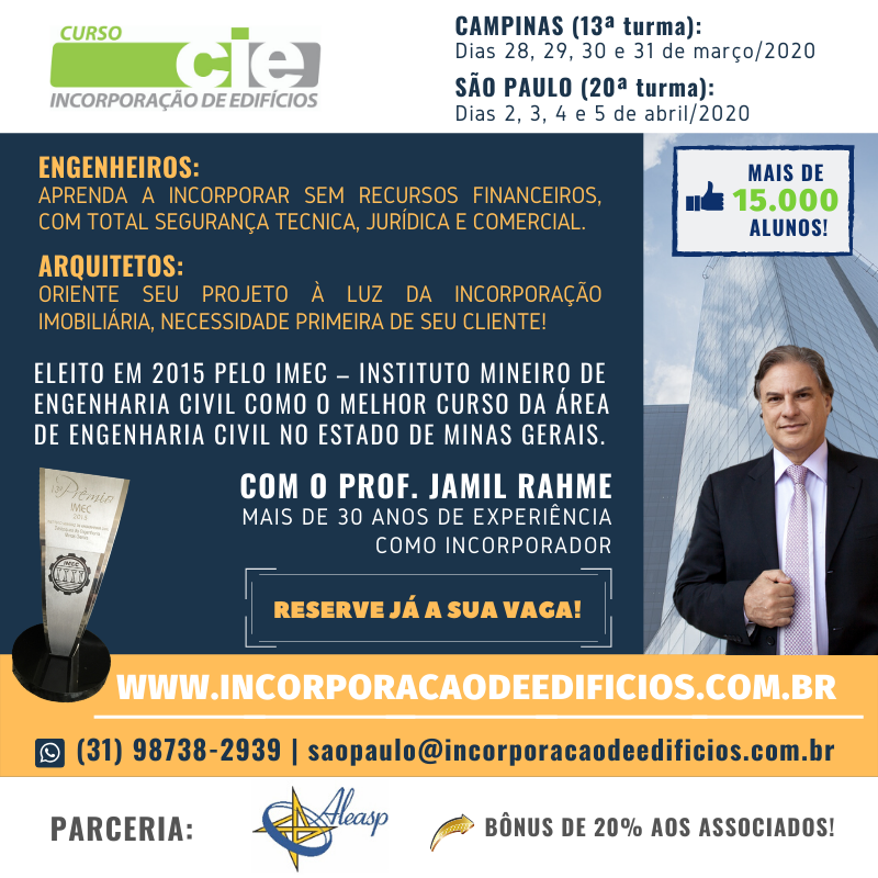 CIE - Curso de Incorporação de Edifícios