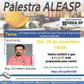 Palestra - A engenharia consultiva com foco na segurança contra incêndio